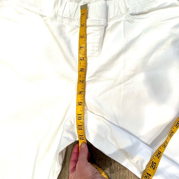 Eileen Fisher Organic Cotton Skinny Pull On Jeggings Denim Jeans Size XL White - Picture 8 of 12